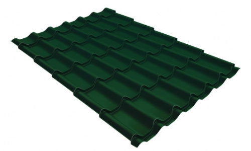 Металлочерепица Супермонтеррей МП-ПЭ RAL 6005