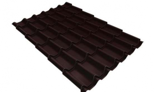 Металлочерепица Супермонтеррей Люкс-МП ПЭ RAL 8017